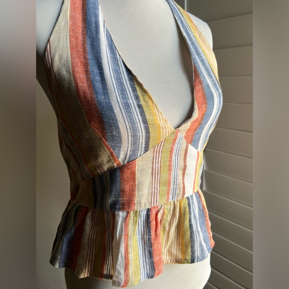 Hurley Halter neck smocked peplum top - Picture 2 of 6